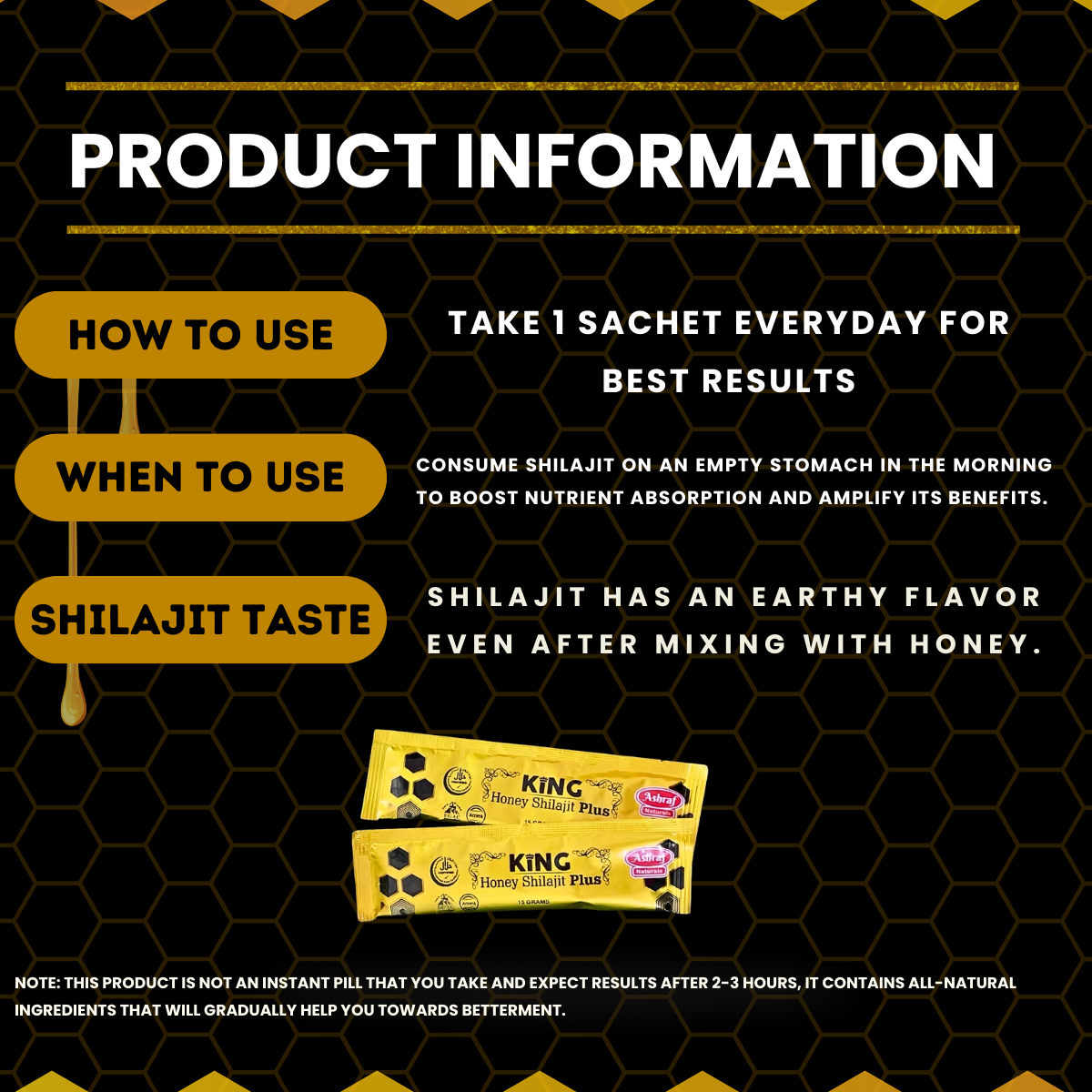 King Honey Shilajit PLUS - The Natural Power Source - Raw Honey & Shilajit