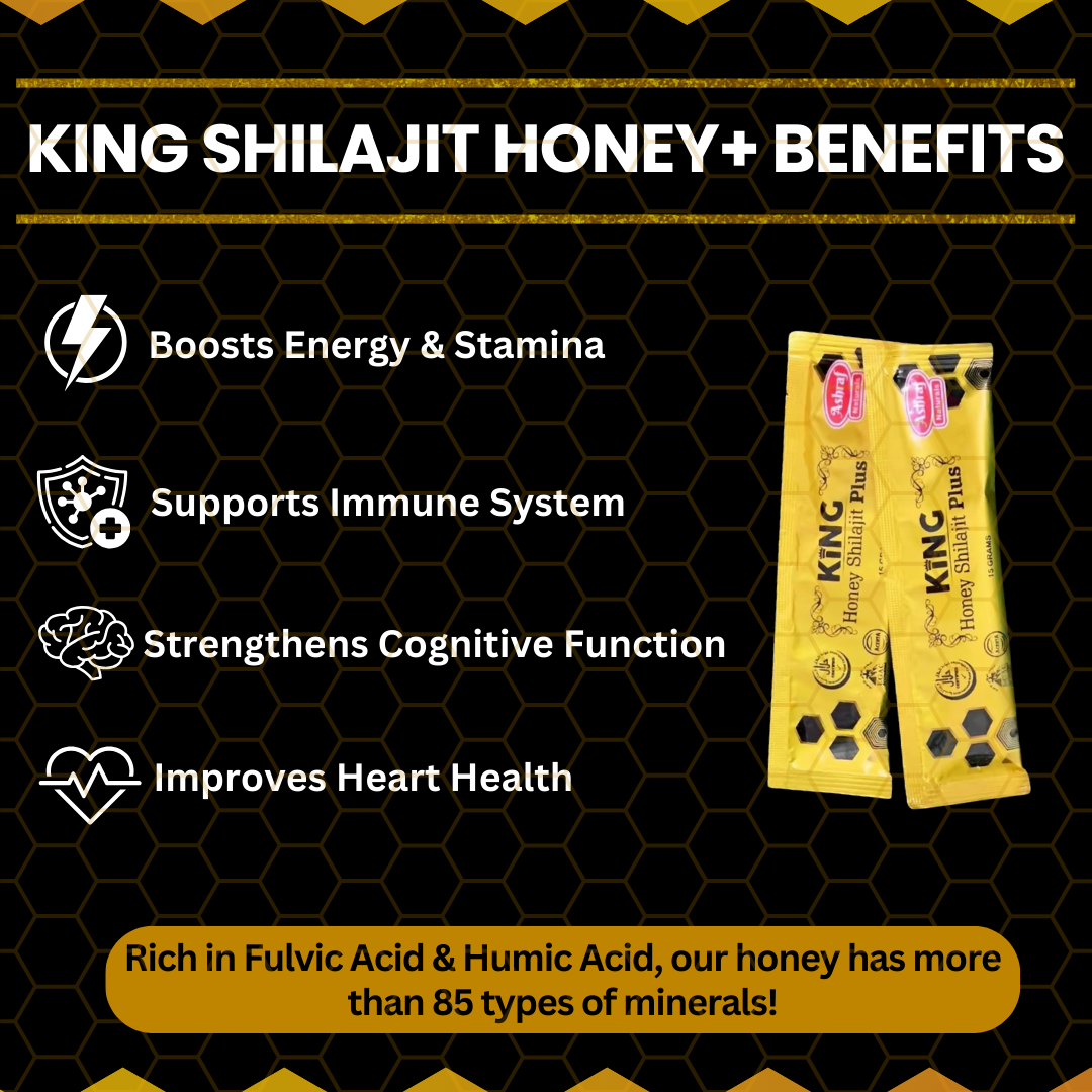 King Honey Shilajit PLUS - The Natural Power Source - Energy/Testosterone Booster